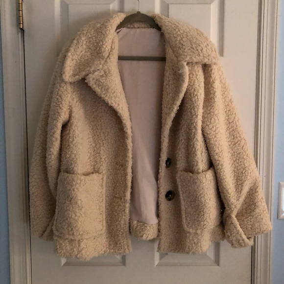 free people so soft cozy peacoat - Picture 2 of 5